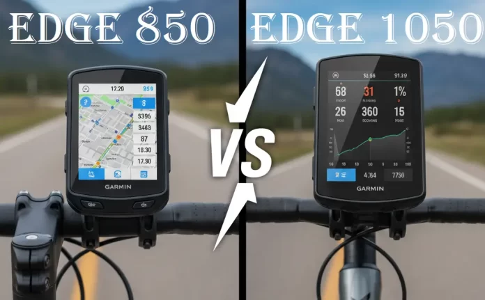 Garmin Edge 850 vs Edge 1050
