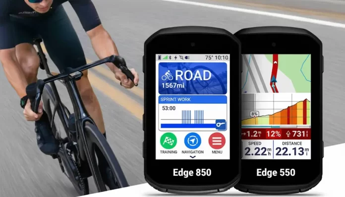 Garmin Edge 850 and 550