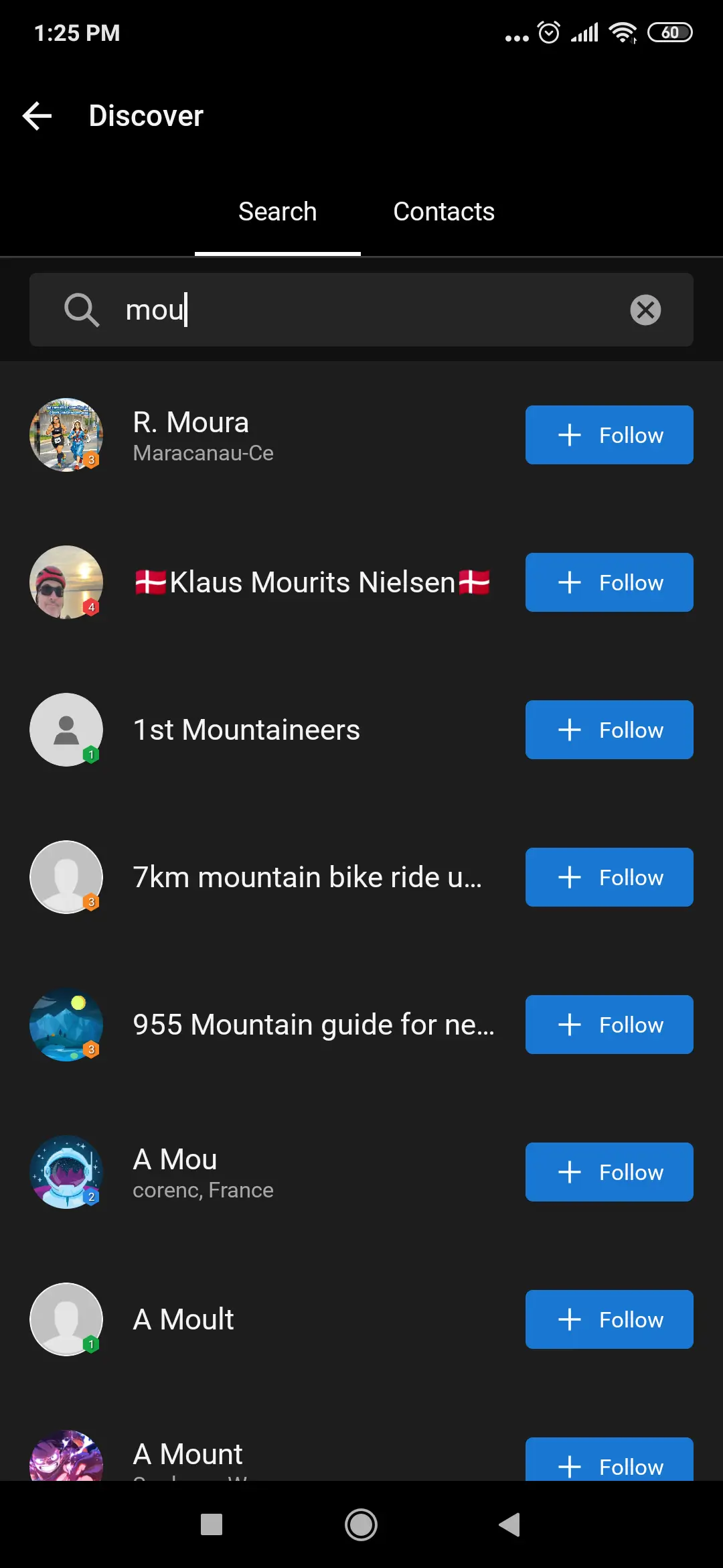 Garmin Folowing
